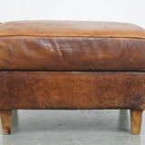 Pouf en cuir de mouton
