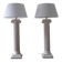 Paire de lampes vintage colonne antique