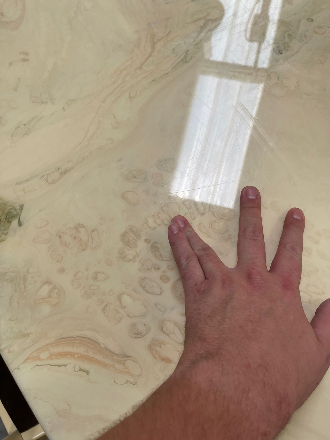 Vintage 1970s dining room set / wooden table, chair and sideboard