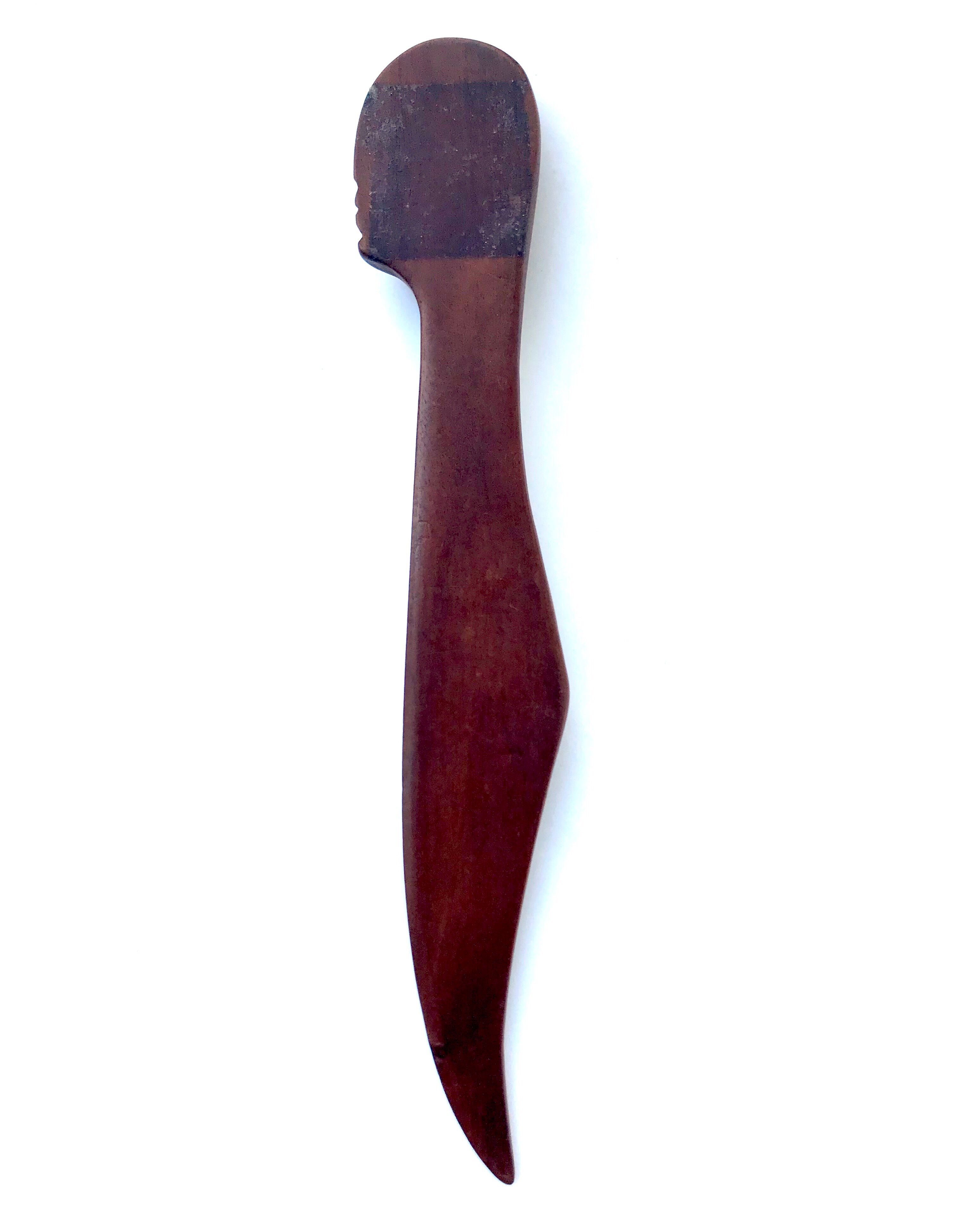 Coupe-papier Tiki en bois