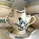 Lunéville sauce boat in blue ironstone, "Tulip" service.