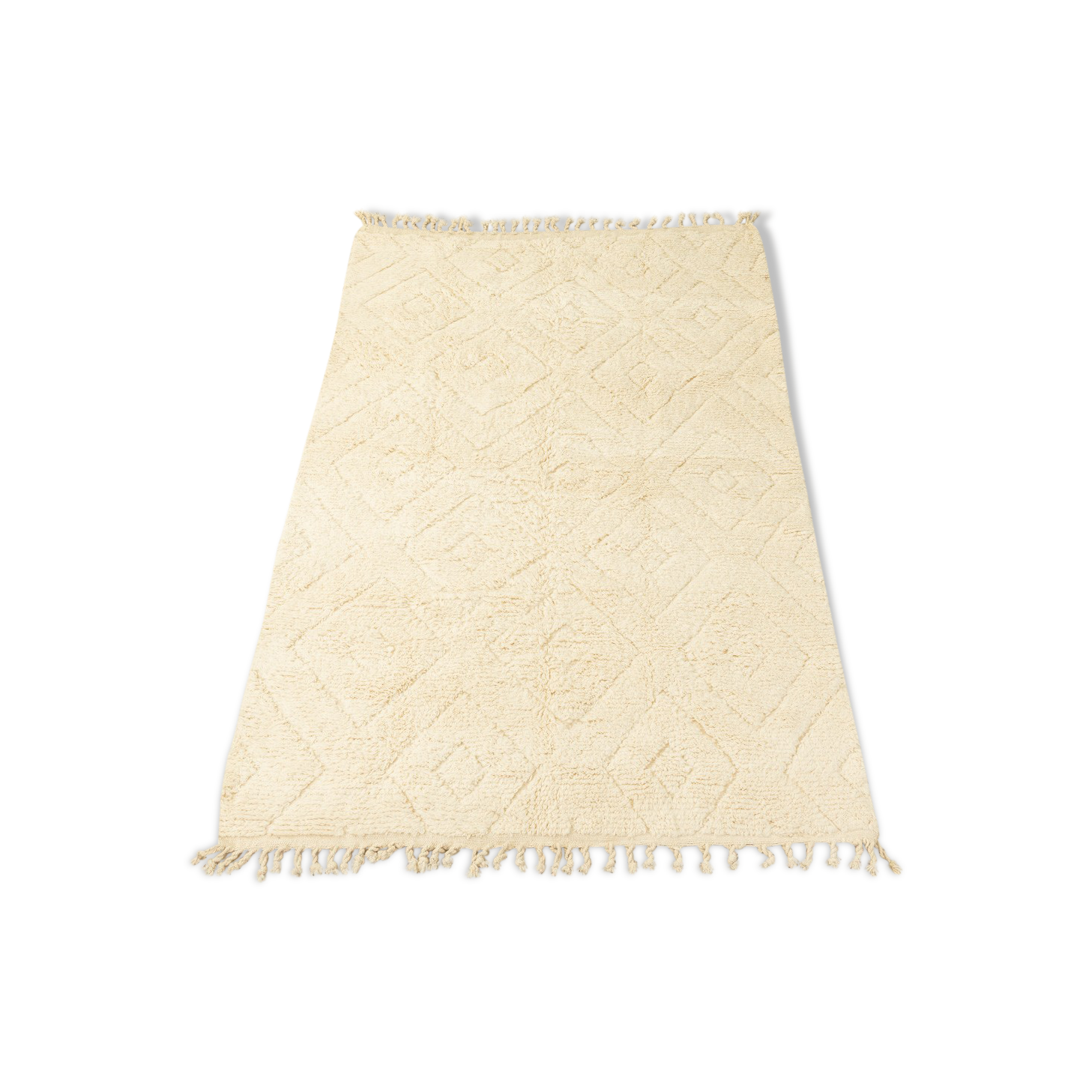 White diamond, berber rug, 200 x 290