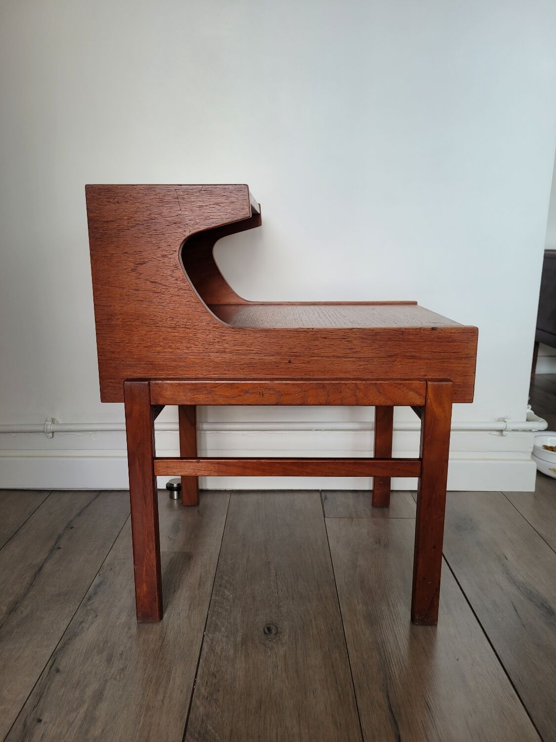 Teak bedside table with drawer - Design Sweden 1960