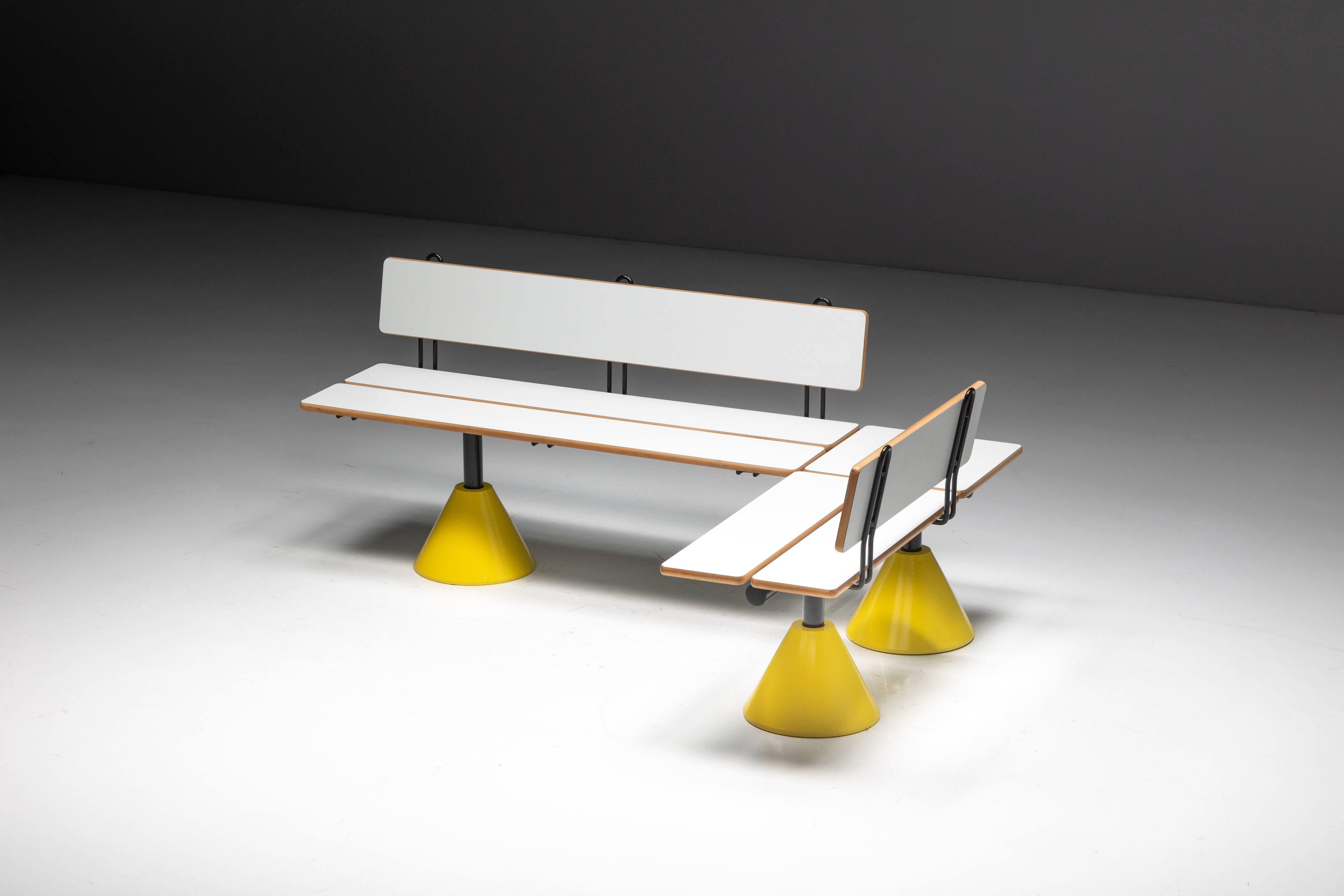 Modular postmodern seating system, Italy, 1980s