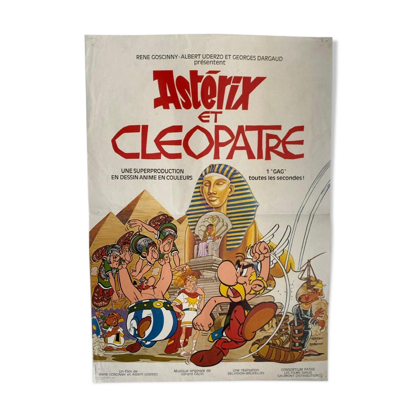 Affiche originale du film Astérix et Cleopatre année 1968
