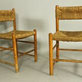 Pair of Dordogne Chairs for Robert Sentou, 1970s
