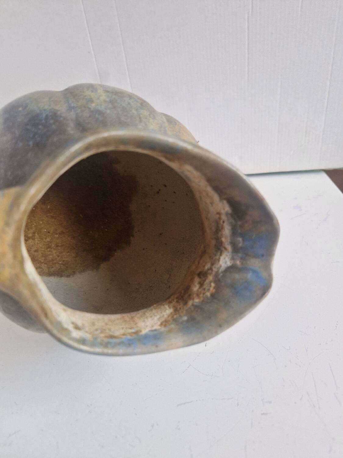 Pumpkin Jug Flamed Blue