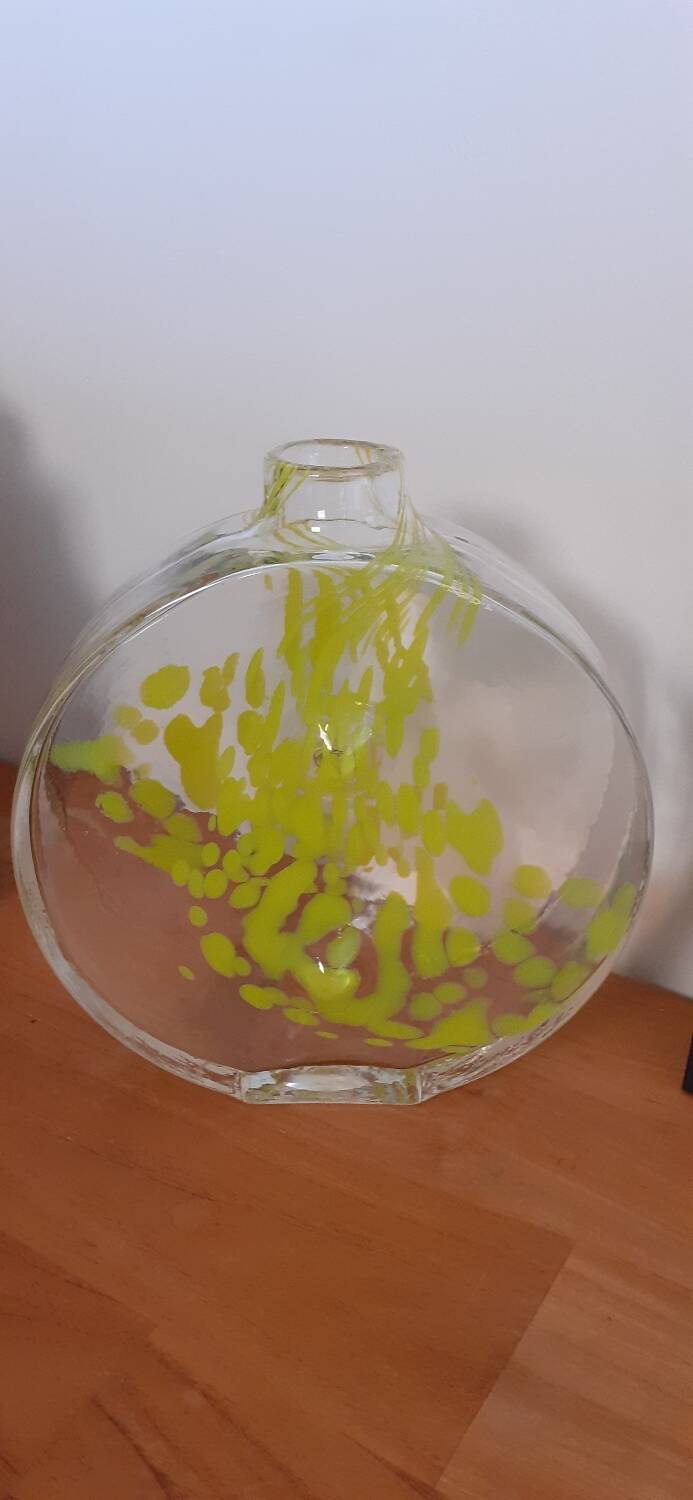 Large vintage glass vase