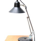 Black articulated desk lamp Aluminor, 60s