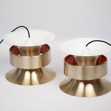 Pair of 2 vintage lamps Trava by Carl Thore, 1960s