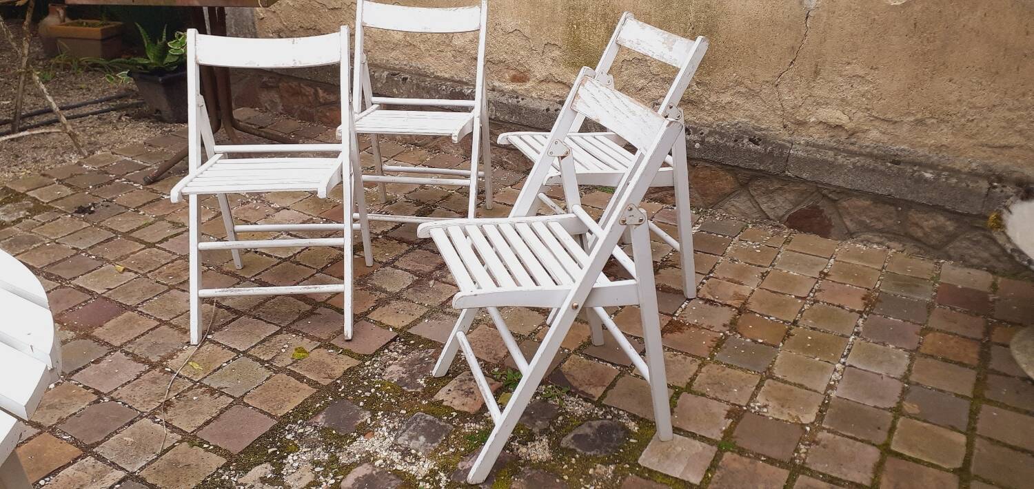 Vintage 60s wooden garden furniture