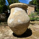 Ancient terracotta pottery jar