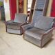 Paire de fauteuils ancien Burov de style Art Déco