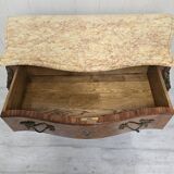 Louis XV style chest of drawers in rosewood