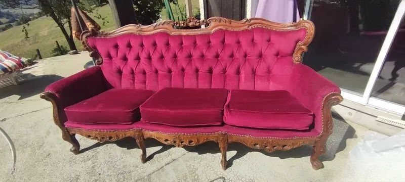 Three-seater sofa Bordeaux