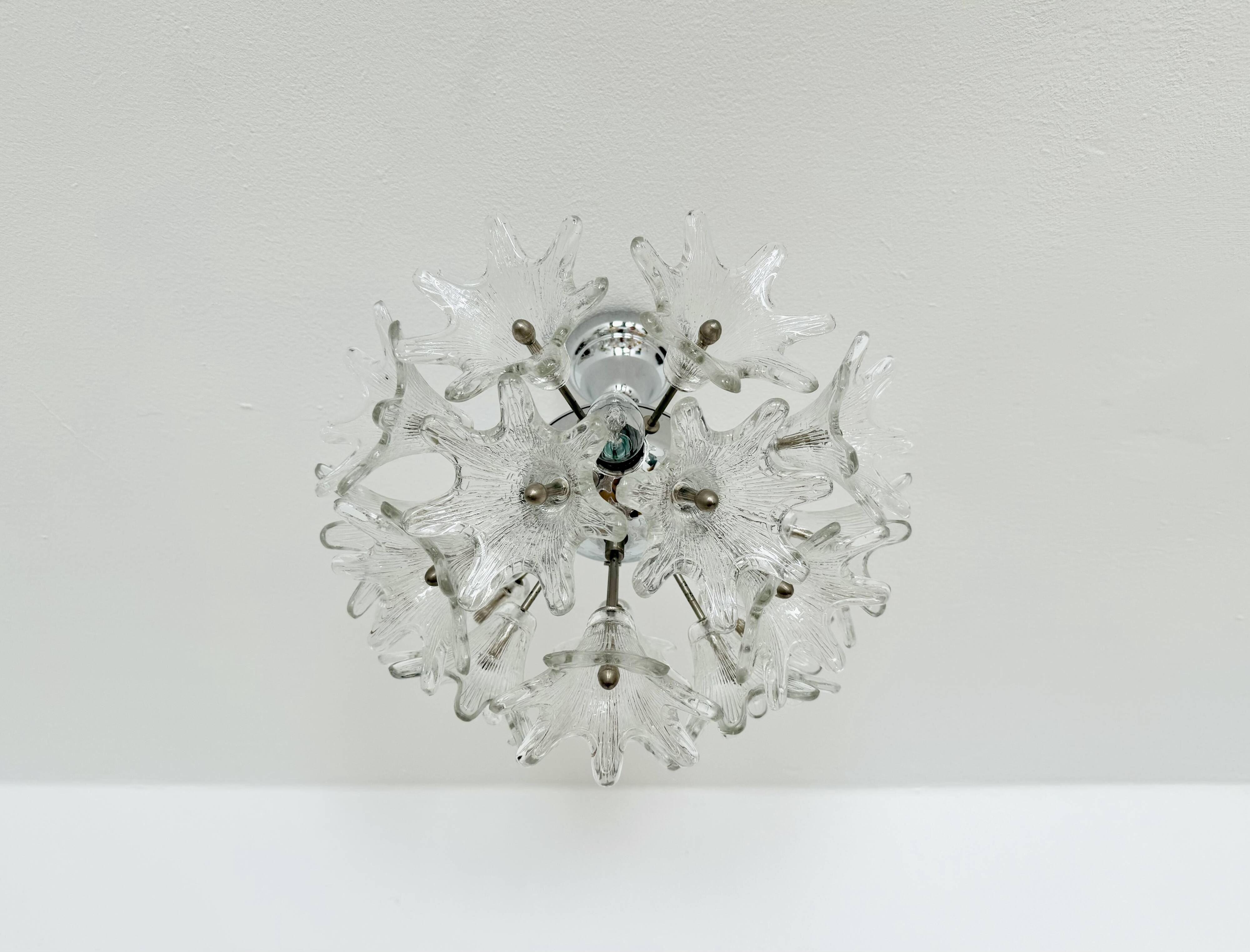 Lustre en verre de Murano par Paolo Venini pour VeArt