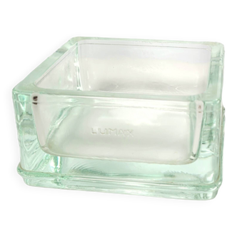 Vintage Lumax ashtray paved with glass 1970