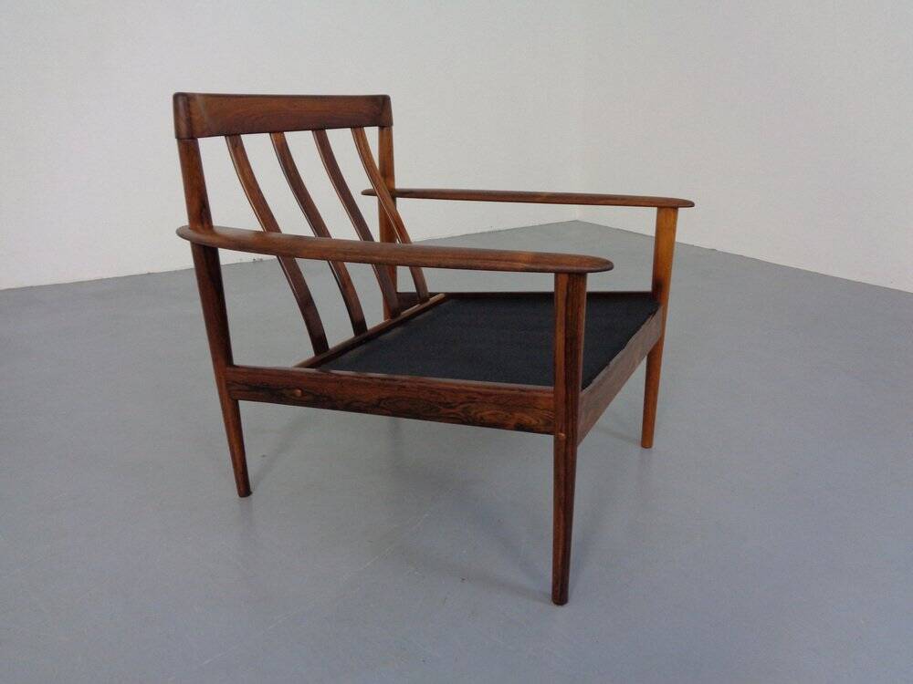Danish Model 56 Armchair in Rosewood by Grete Jalk for Poul Jeppesen, 1960s