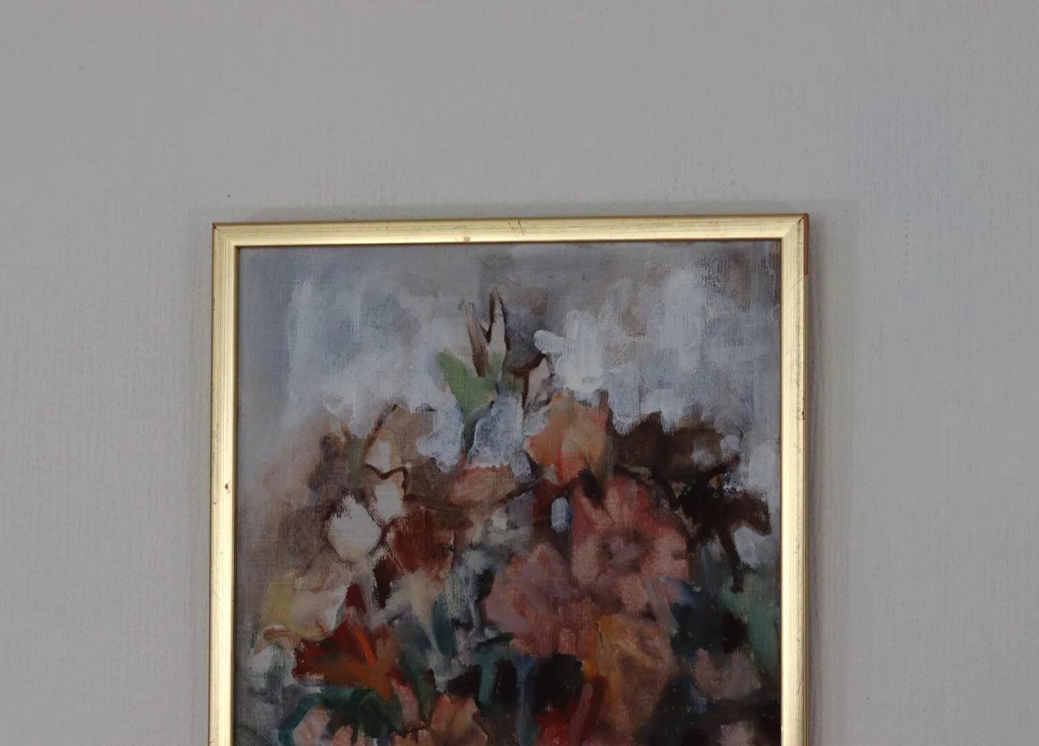 Original Swedish Oil on Canvas – “Bloom” by Pia H. Campbell – Signed