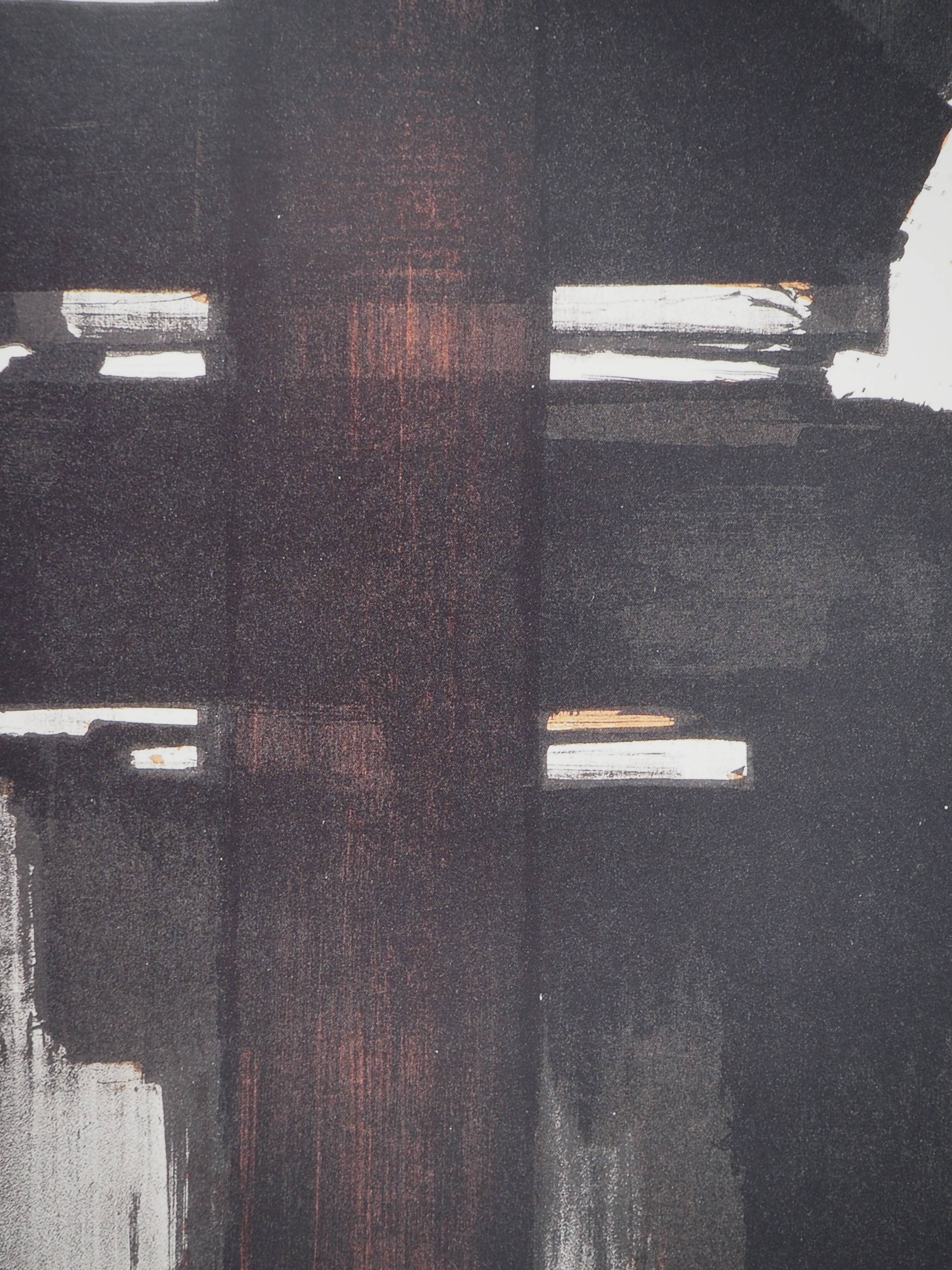 Pierre SOULAGES: Lithograph no. 2, 1957 - Original signed poster