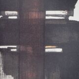 Pierre SOULAGES: Lithograph no. 2, 1957 - Original signed poster