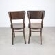 Pair of antique armchairs Model No B28 by Thonet, bent wood and caning, Austria 1920s.