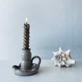 Ceramic candle holder signed Vallauris