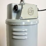 Black Enamel Vintage Industrial Pendant Lamp, 1960s