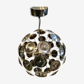 Lustre spoutnik design en chrome