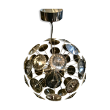 Sputnik chandelier design in chrome