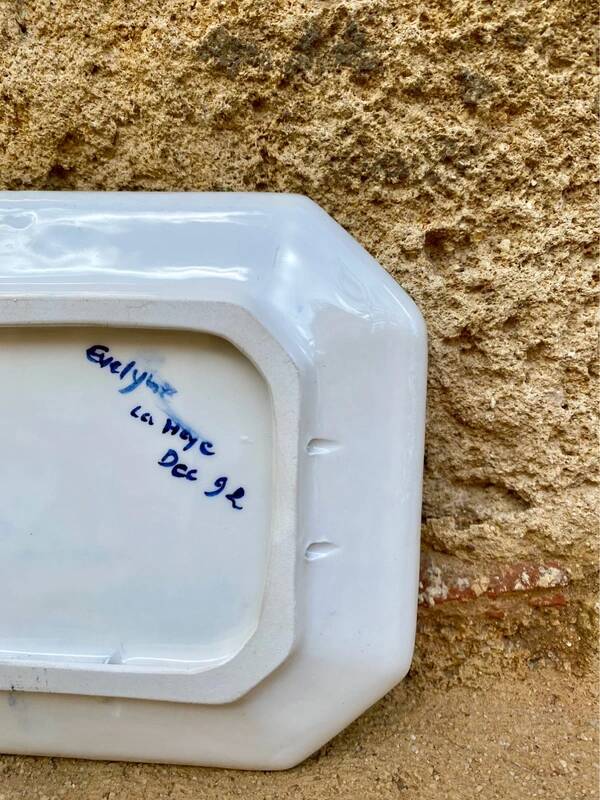 Small hand-decorated dish