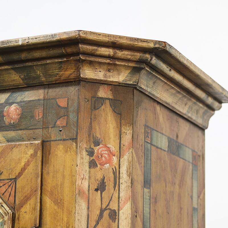 Cabinet de mariage en art populaire peint 1817