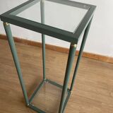 Vintage serving trolley and console table green side table