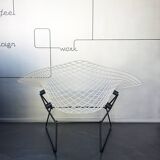 Big Diamond armchair, Harry Bertoia for Knoll International, 1950s-60s, restored