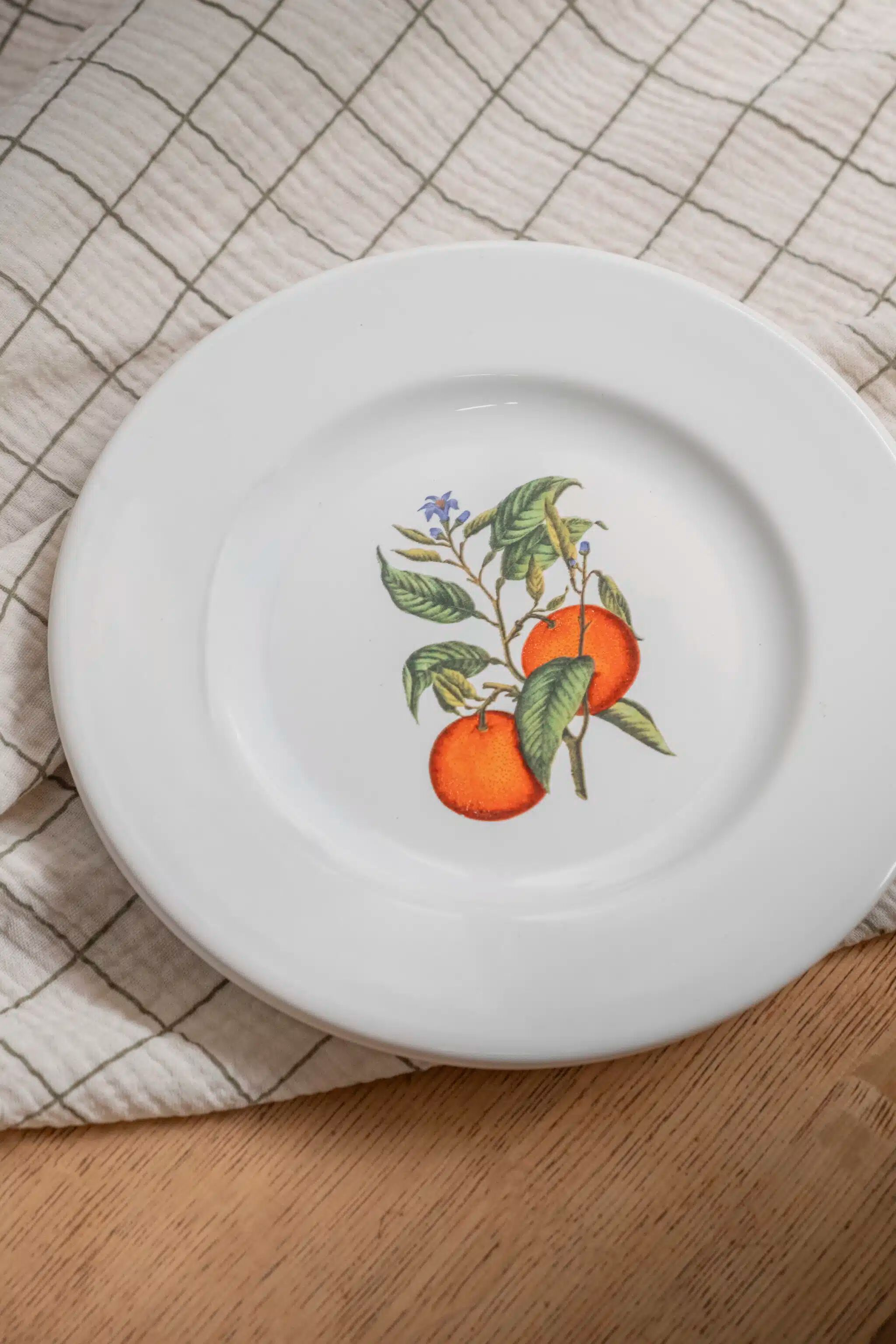 Set of 5 flat plates "Orchard"