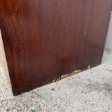 Filing cabinet with double curtains