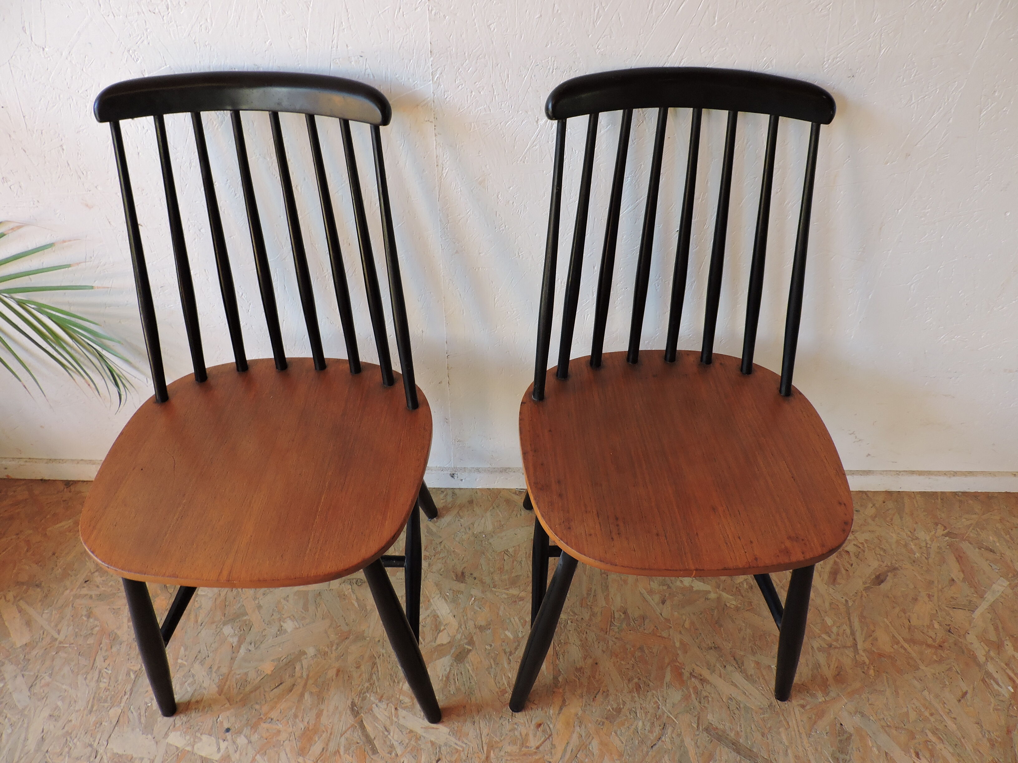 Set of 4 chairs Swedish 60s