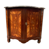 Notch has two curved doors mahogany and rosewood xviii century