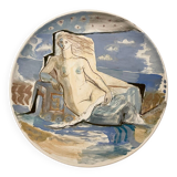 Unique signed ceramic plate