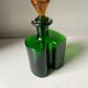Holmegaard Dark Green Vintage with orange cap Decanter Danish