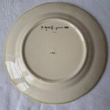 4 Moustiers Longchamp dessert plates. Hand-painted. 1986