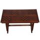 Wood and brass dining table, French craftsmanship, 1940.