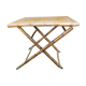 Table d'appoint vintage en bambou années 60