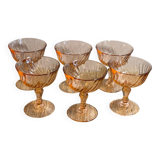 6 Rosaline champagne glasses