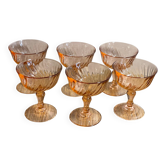 6 coupes à champagne Rosaline