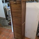 Pair of oak curtain file cabinets