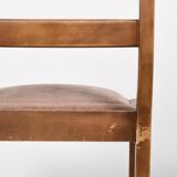 Barrette chairs with saber legs, set of 4