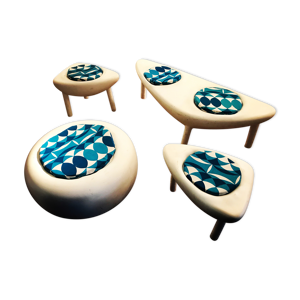 Lot de 4 tabourets de