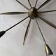 Lampe de plafond Sputnik en laiton des années 1950