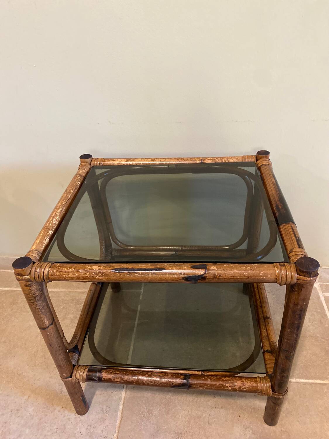 Rattan coffee table